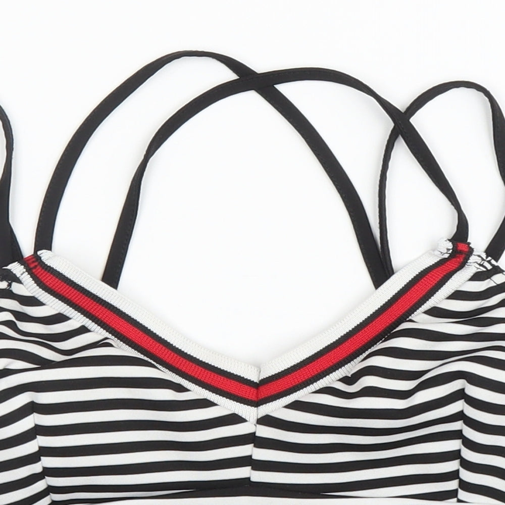 Nikka Womens Black Striped  Camisole Blouse Size 10