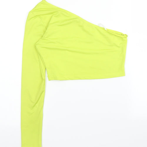 SheIn Womens Green   Cropped Blouse Size M