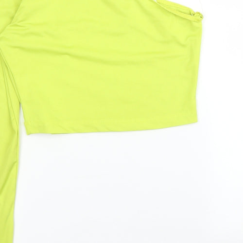 SheIn Womens Green   Cropped Blouse Size M
