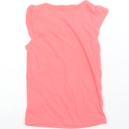 Primark Girls Pink   Basic T-Shirt Size 4 Years