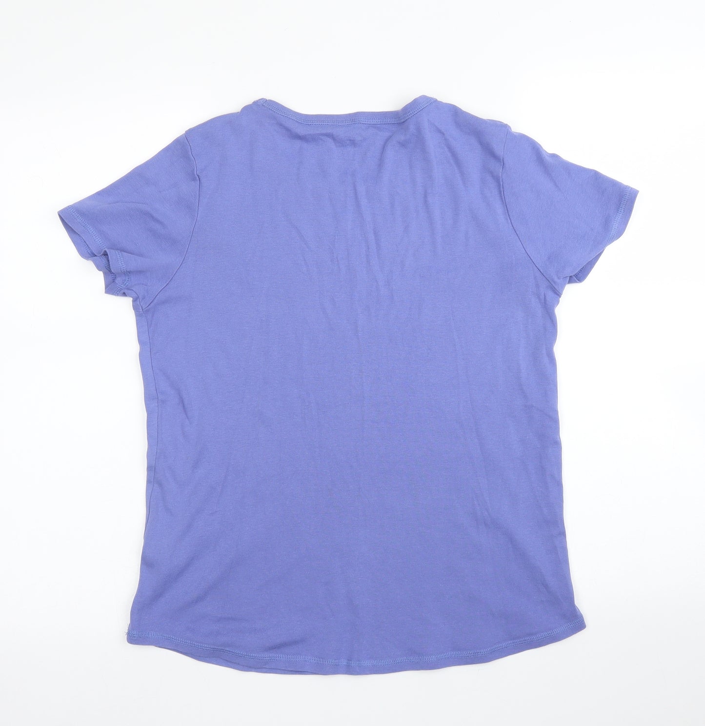 M&S Womens Blue   Basic T-Shirt Size M