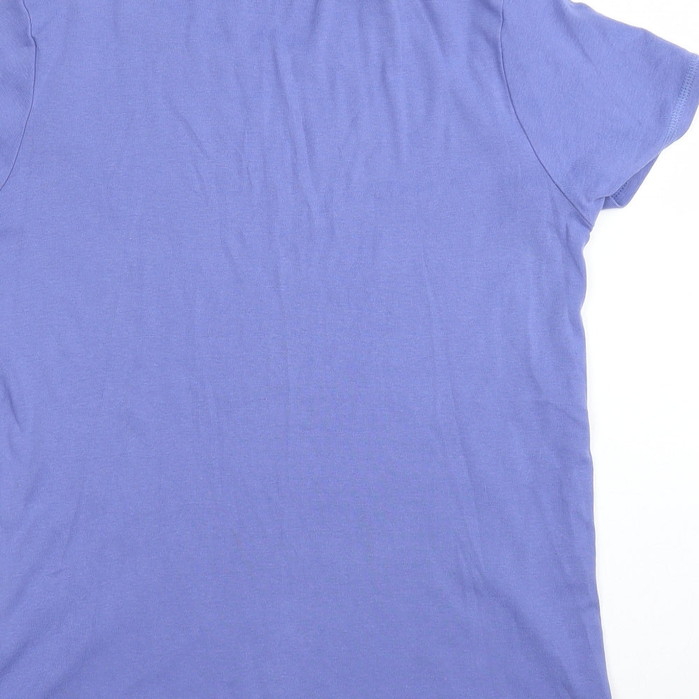 M&S Womens Blue   Basic T-Shirt Size M