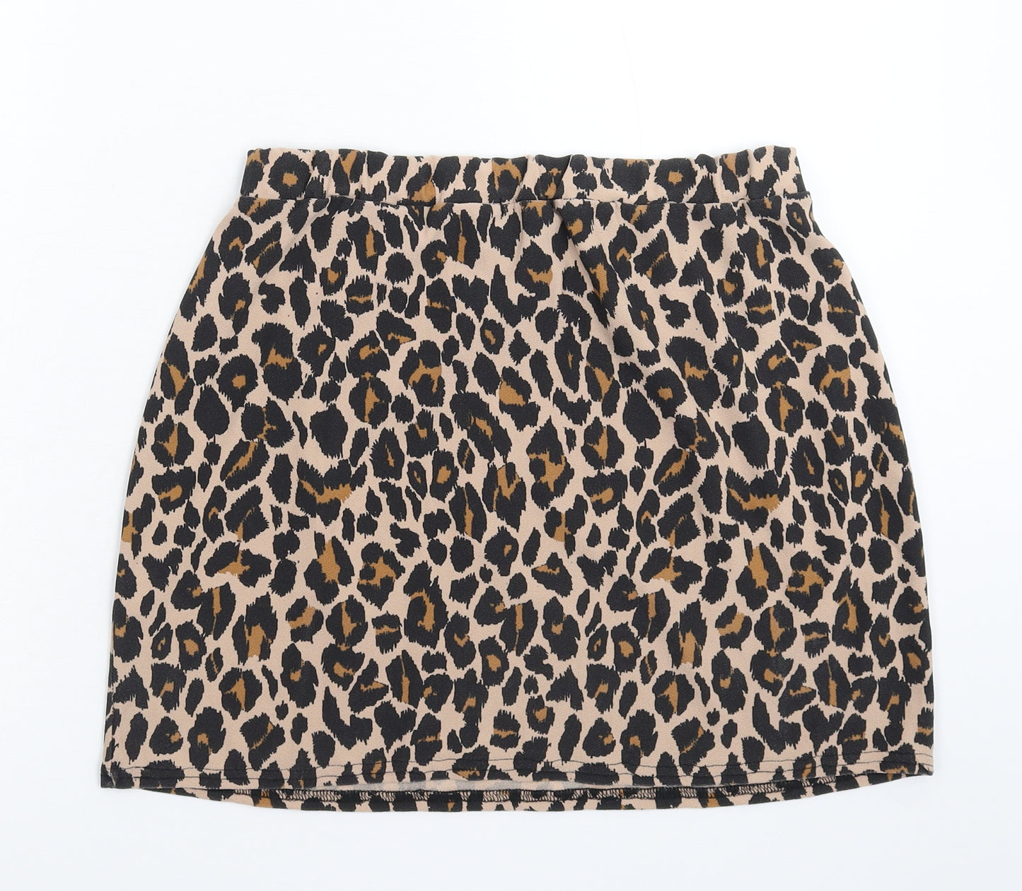 Boohoo Womens Multicoloured Animal Print  Mini Skirt Size 20