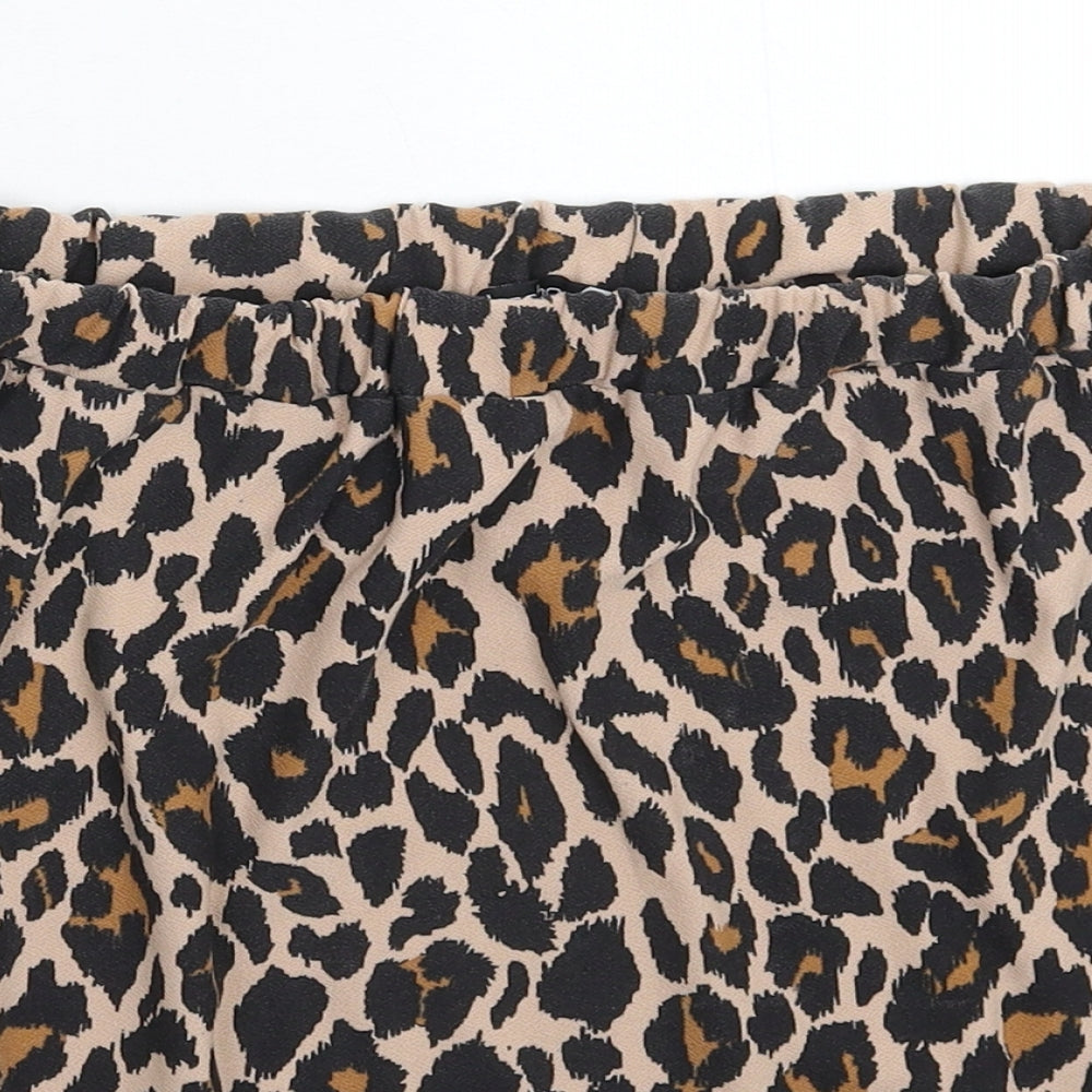 Boohoo Womens Multicoloured Animal Print  Mini Skirt Size 20