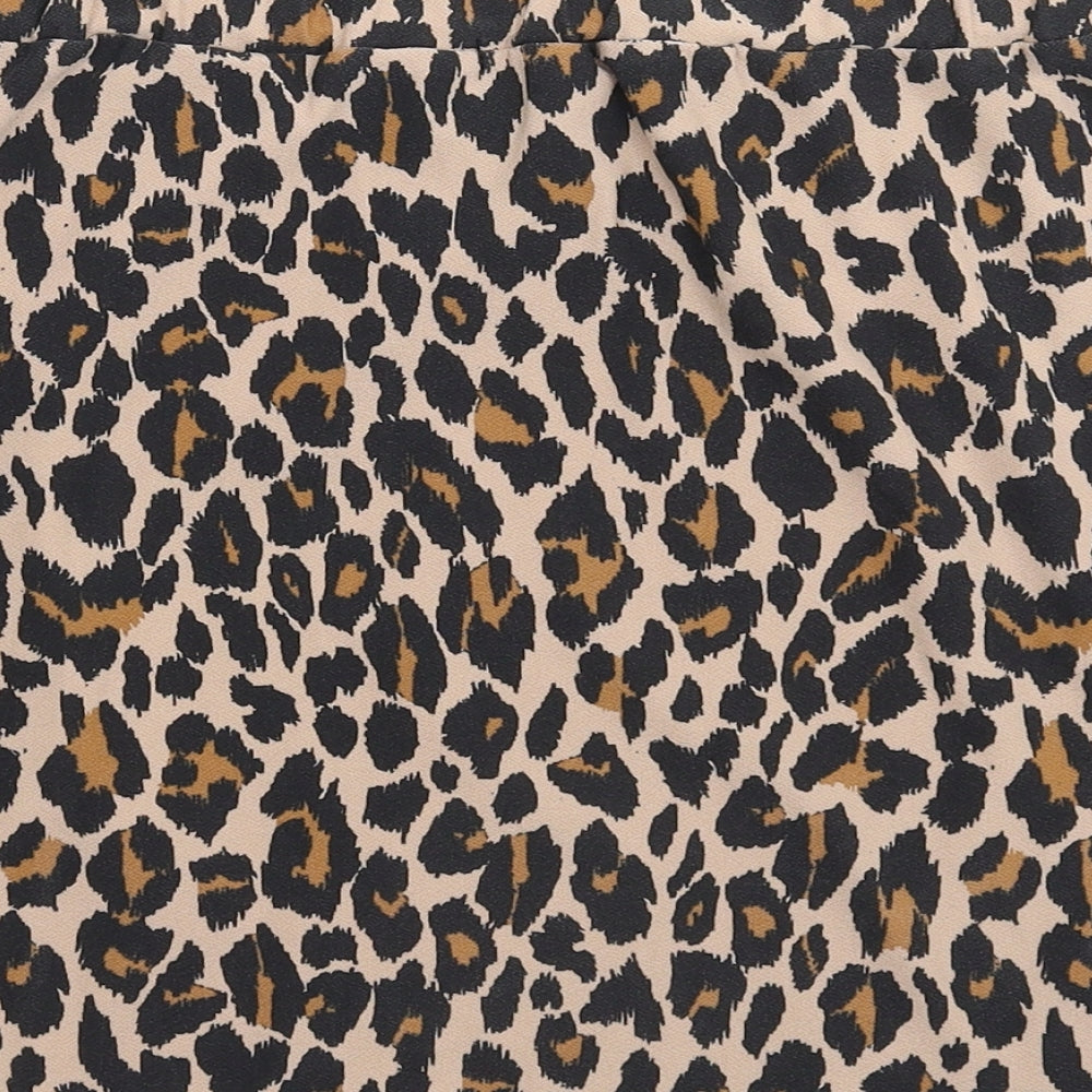 Boohoo Womens Multicoloured Animal Print  Mini Skirt Size 20