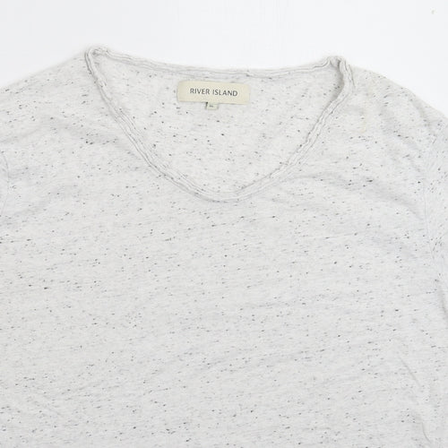 River Island Womens Grey   Basic T-Shirt Size XL