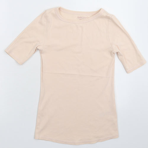 Marks and Spencer Womens Pink   Basic T-Shirt Size 8