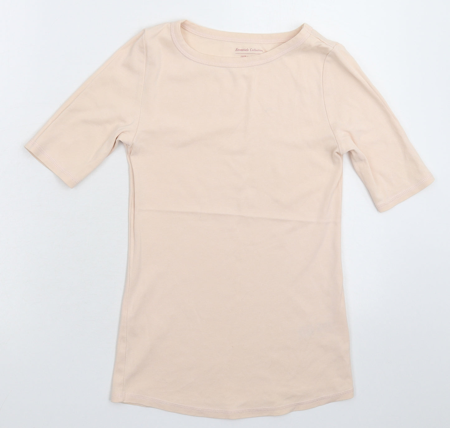 Marks and Spencer Womens Pink   Basic T-Shirt Size 8