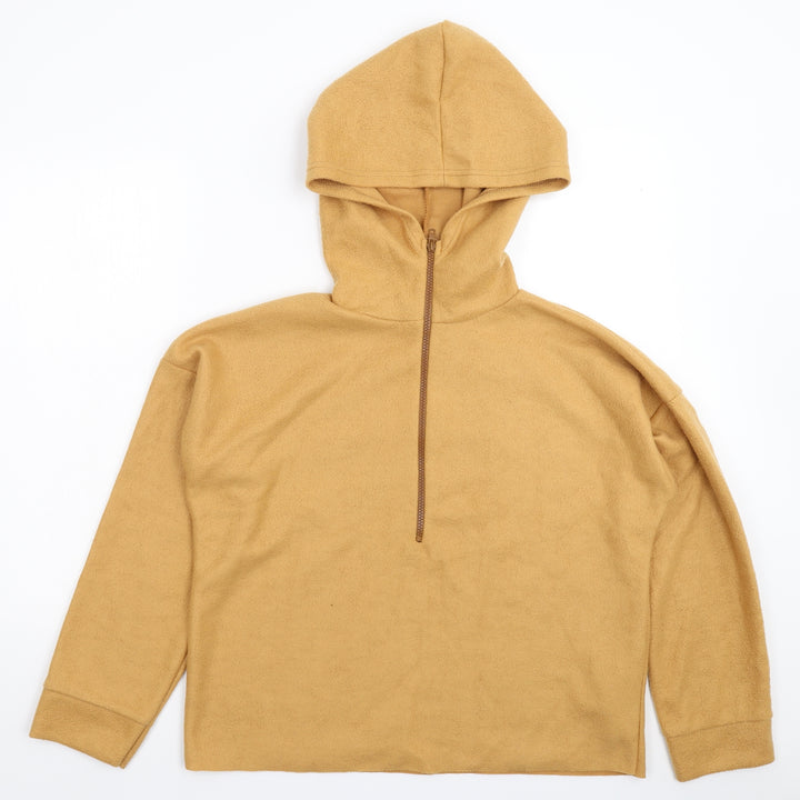 Missguided Womens Beige Fleece Jacket Size 8 - Oversized