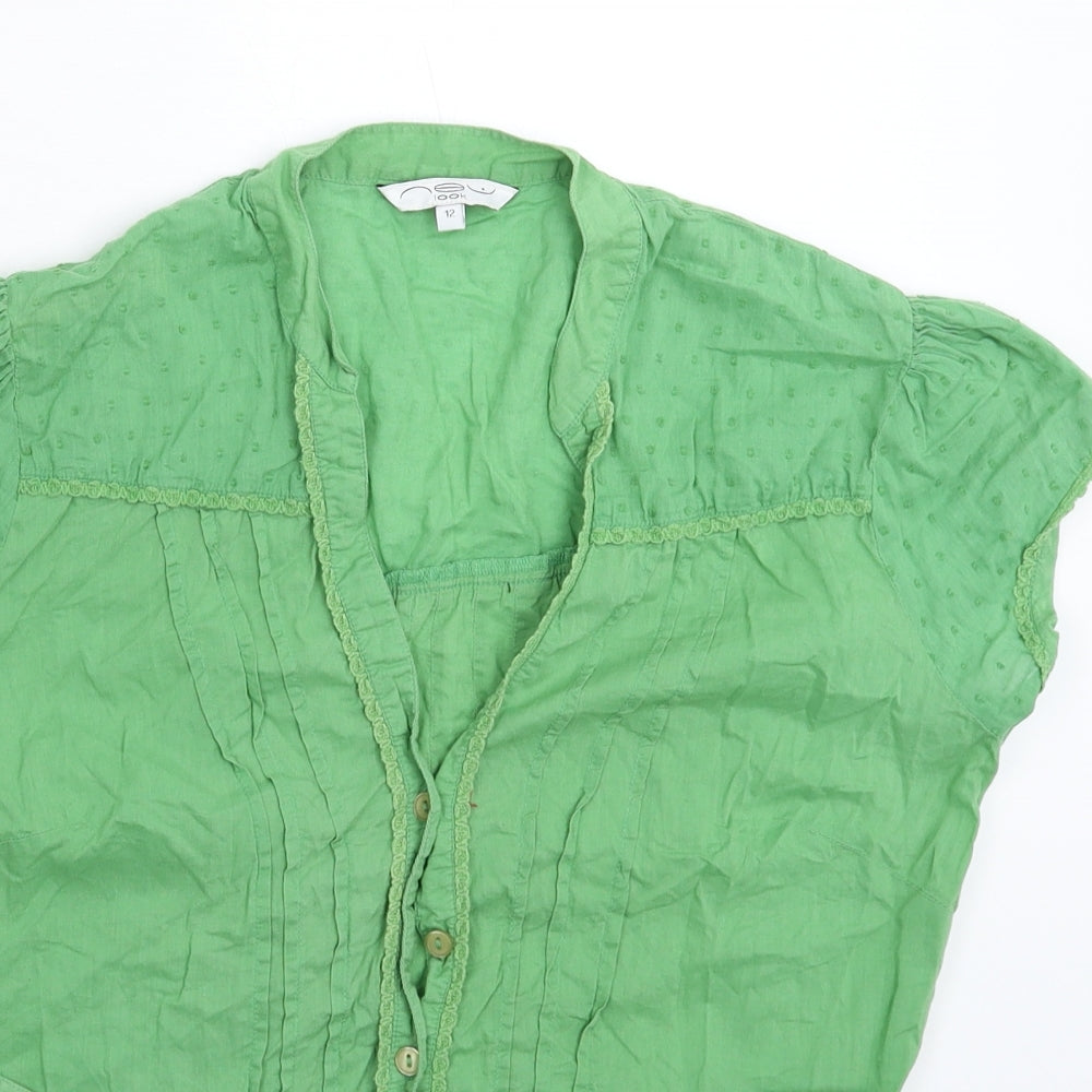 New Look Womens Green   Basic Button-Up Size 12