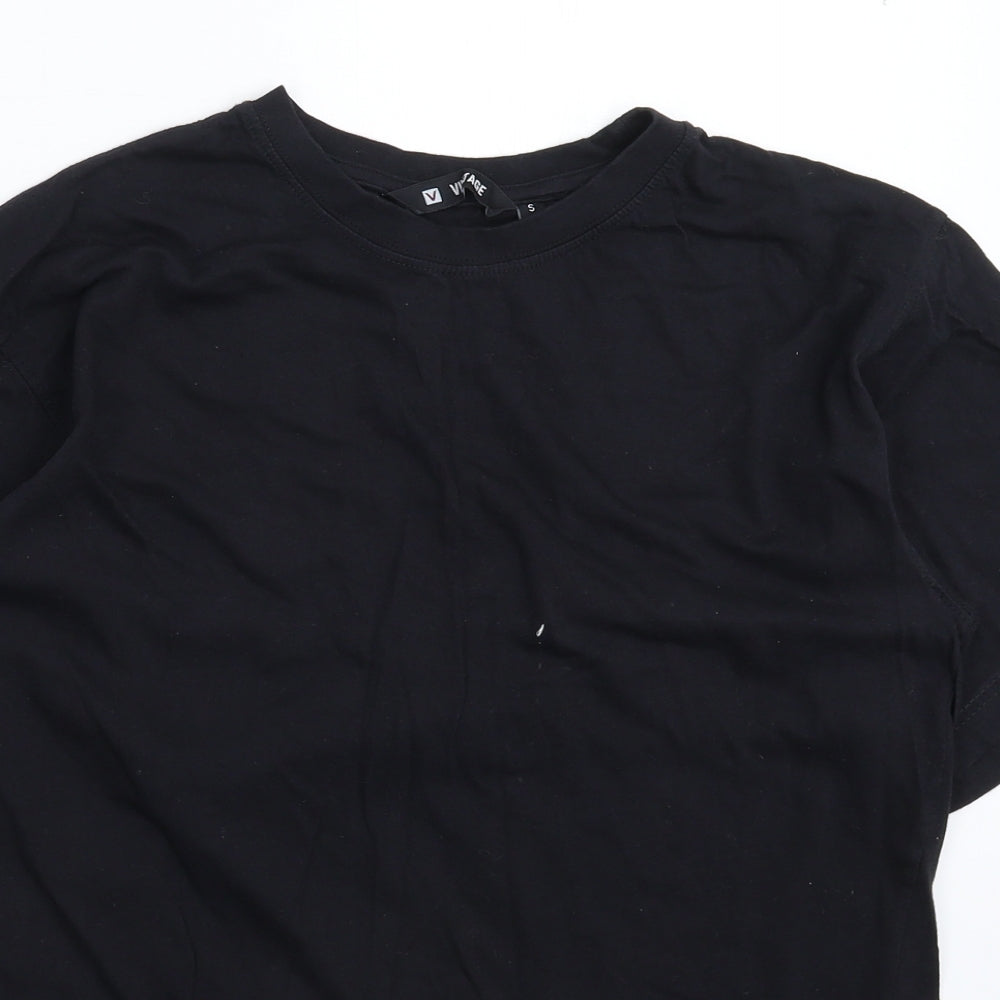 Vintage Mens Black    T-Shirt Size S