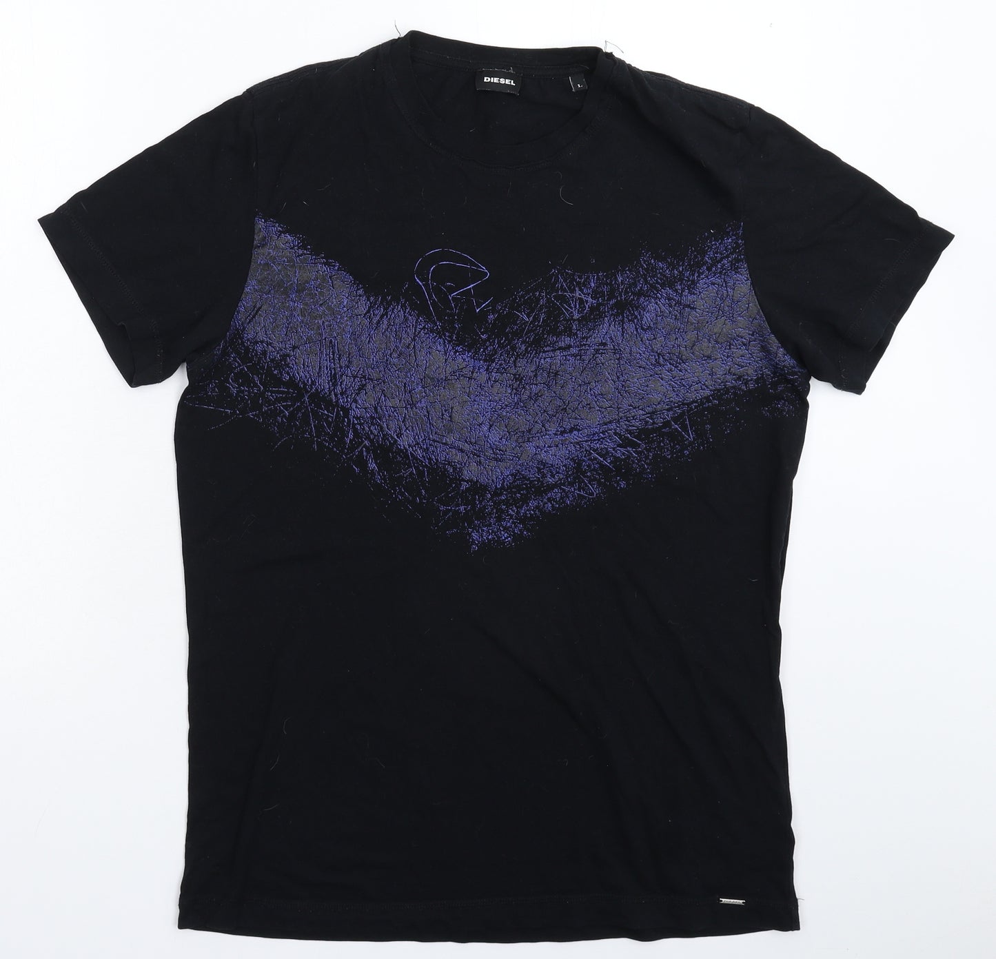 Diesel Mens Black    T-Shirt Size L
