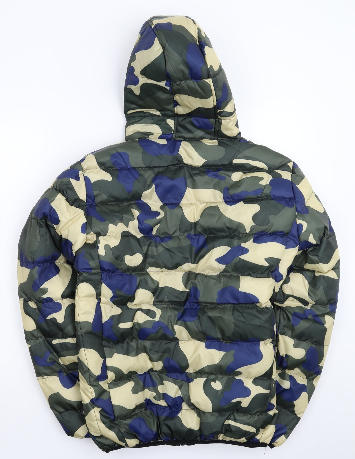 Shishi Mens Multicoloured Camouflage  Puffer Jacket Jacket Size XL
