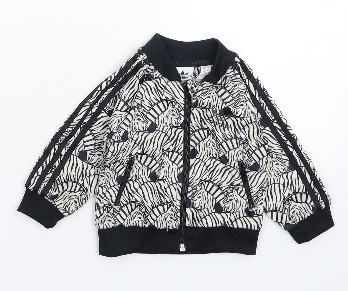 adidas Baby Multicoloured Animal Print  Jacket  Size 3-6 Months