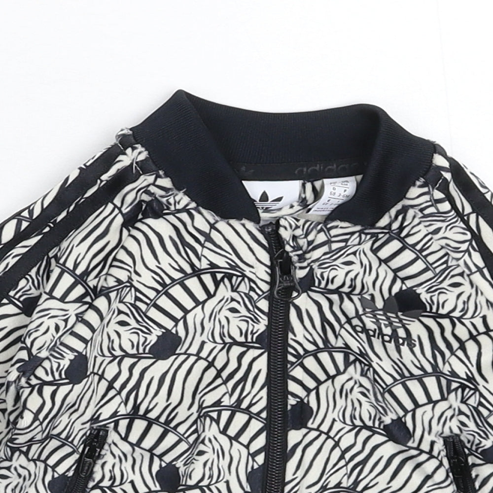 adidas Baby Multicoloured Animal Print  Jacket  Size 3-6 Months