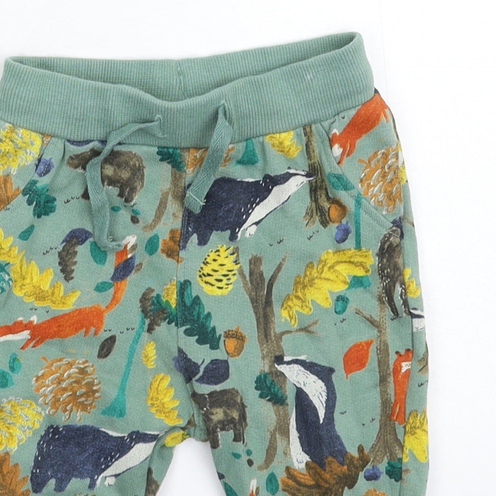 Marks and Spencer Baby Green   Jogger Trousers Size 9-12 Months
