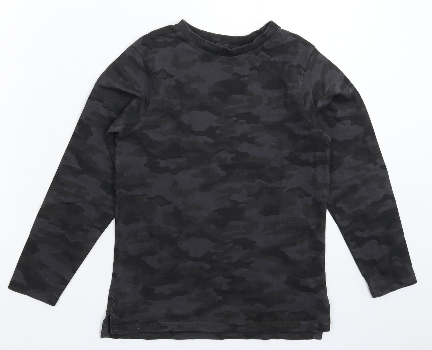 George Boys Grey Camouflage  Basic T-Shirt Size 7-8 Years