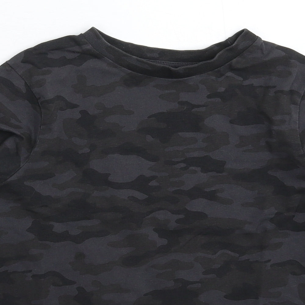 George Boys Grey Camouflage  Basic T-Shirt Size 7-8 Years
