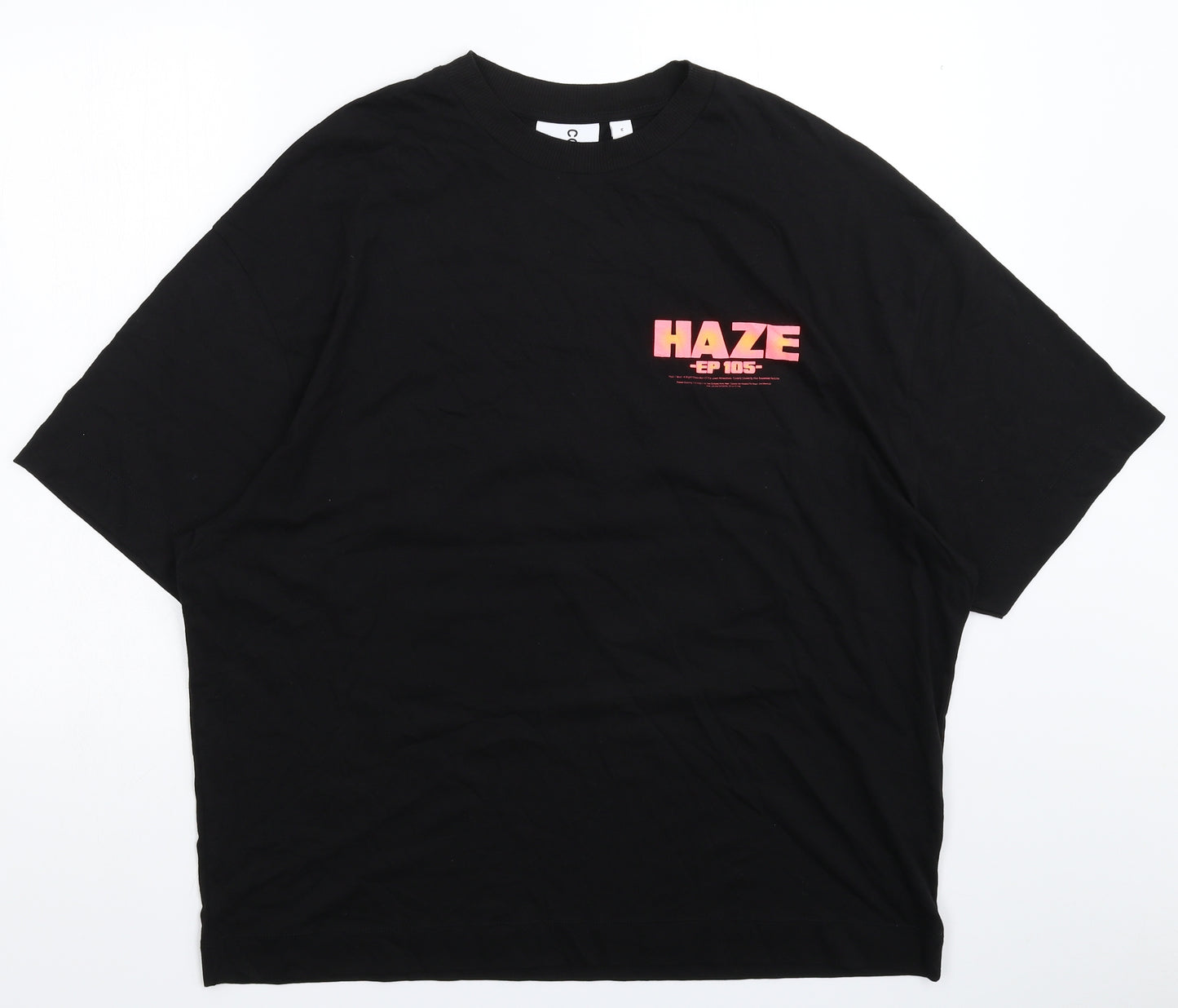 COLLUSION Mens Black    T-Shirt Size M  - Oversized