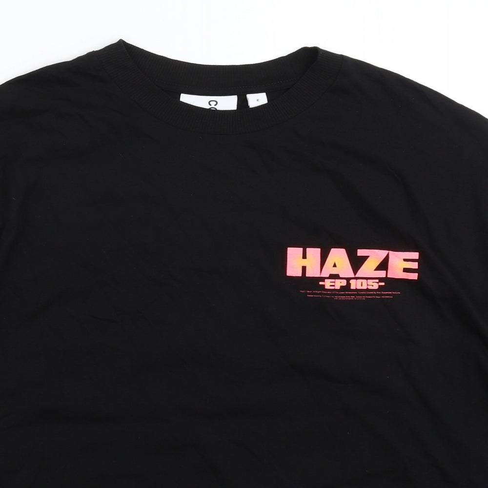 COLLUSION Mens Black    T-Shirt Size M  - Oversized