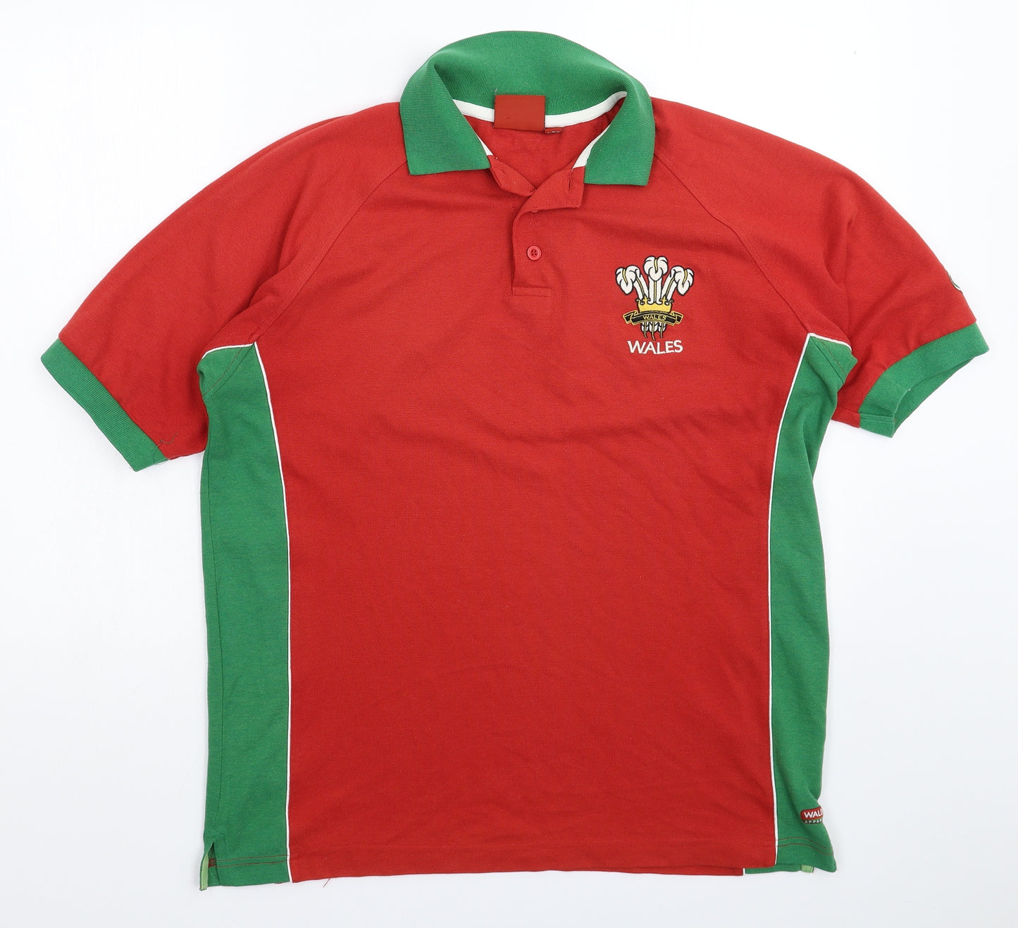 Wales Mens Red    Polo Size L