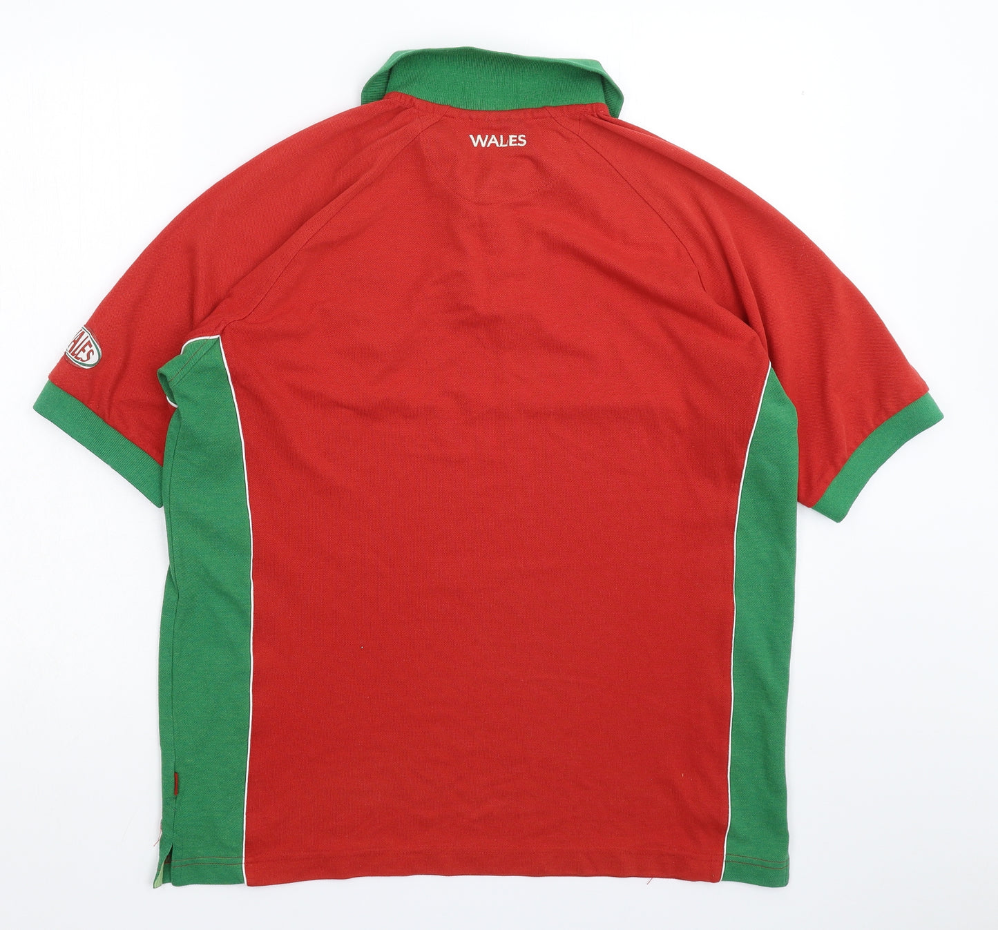 Wales Mens Red    Polo Size L