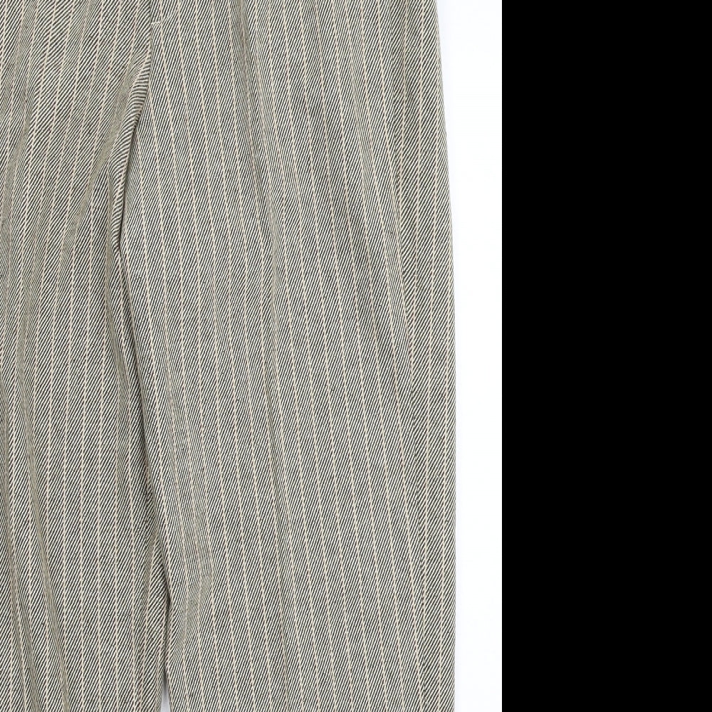 ASOS Mens Grey Striped  Trousers  Size 32 L32 in