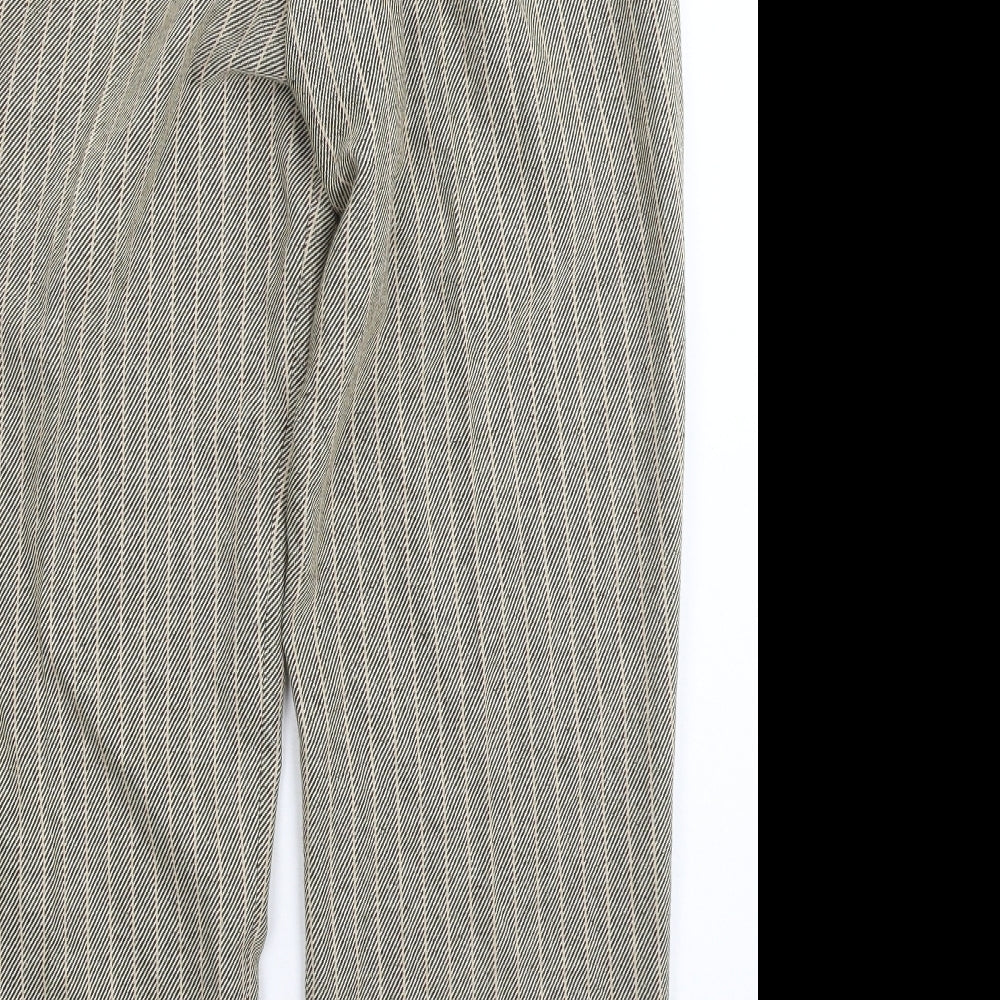 ASOS Mens Grey Striped  Trousers  Size 32 L32 in