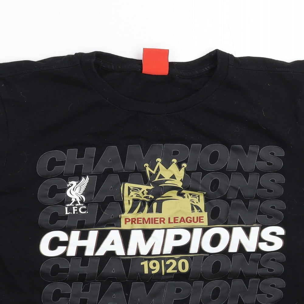 Liverpool FC Mens Black    T-Shirt Size XS