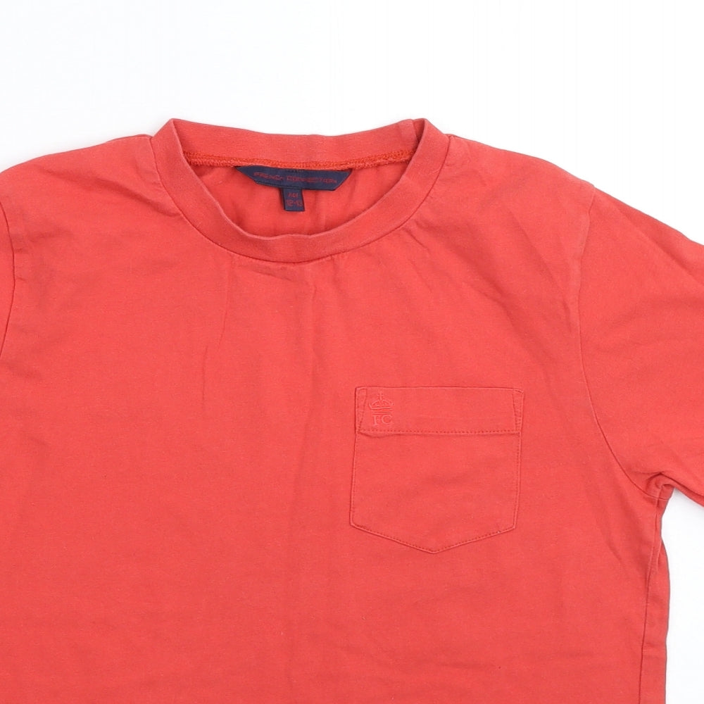 French Connection Boys Red   Basic T-Shirt Size 12-13 Years