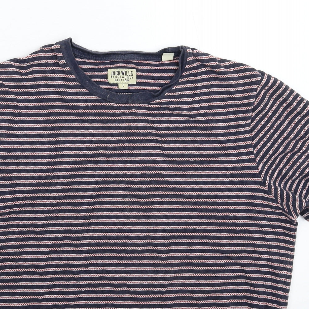 Jack Wills Mens Multicoloured Striped   T-Shirt Size S