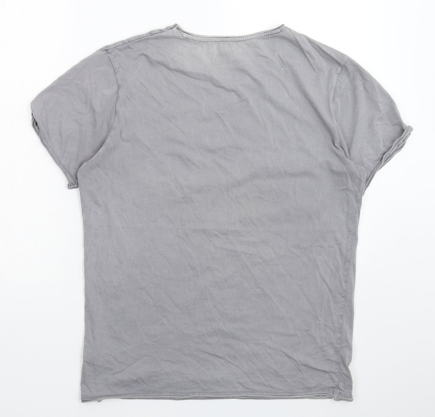 JACK & JONES Mens Grey    T-Shirt Size M