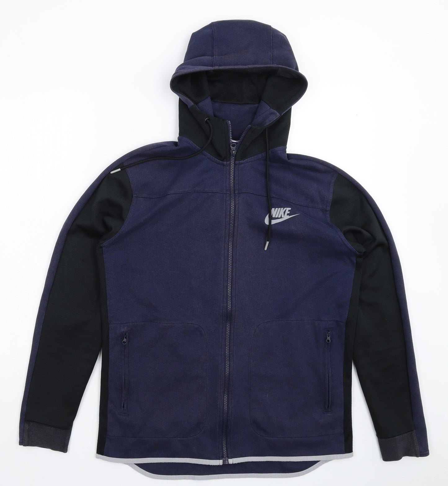 Nike Mens Blue   Full Zip Hoodie Size M