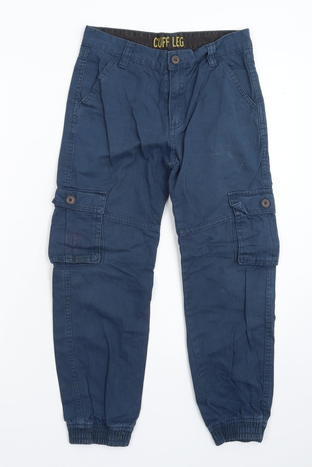 Preworn Boys Blue   Cargo Trousers Size 10-11 Years