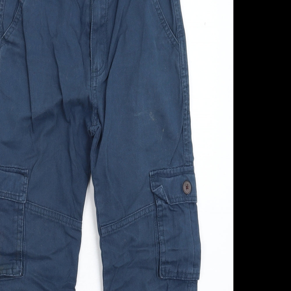 Preworn Boys Blue   Cargo Trousers Size 10-11 Years