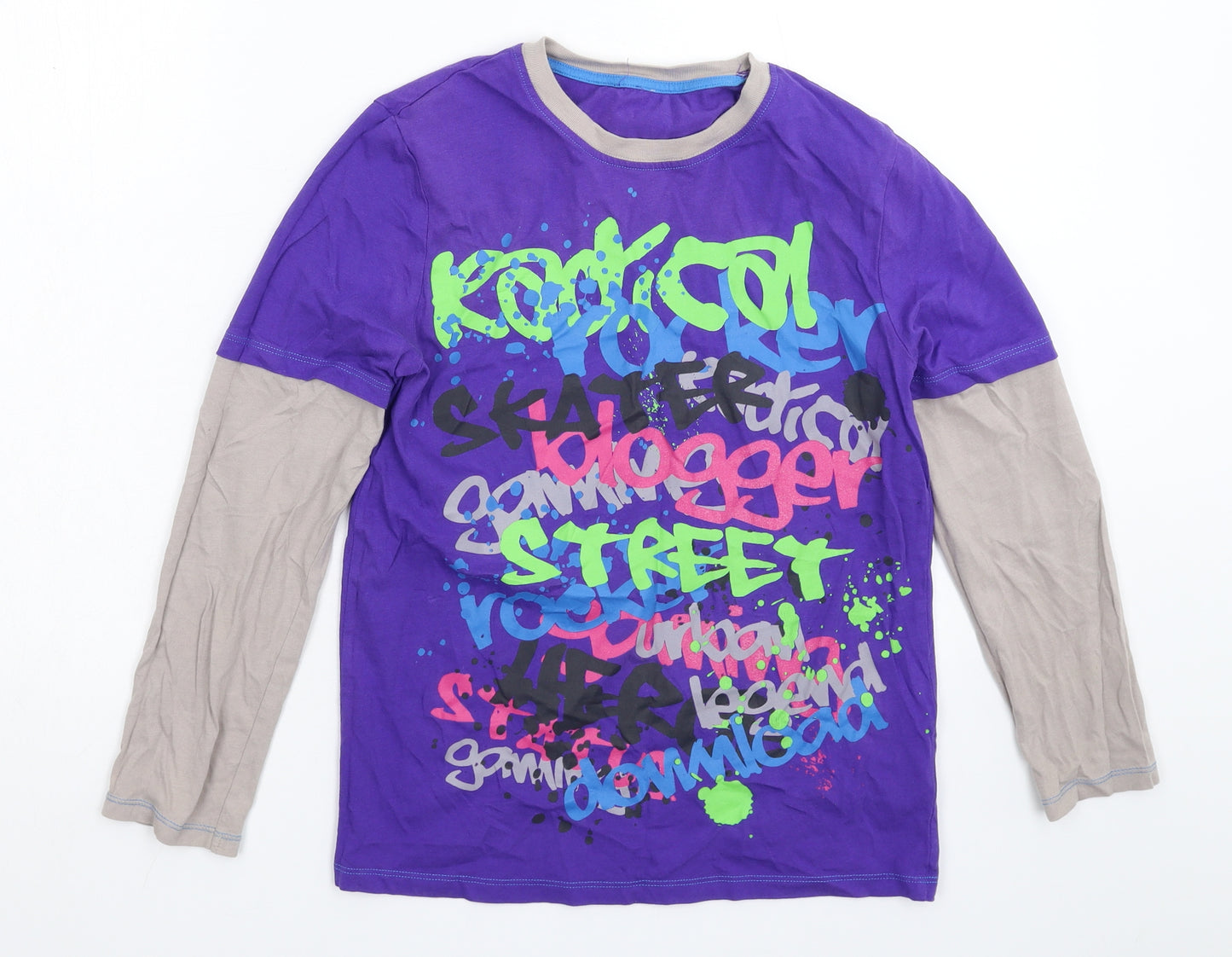 F&F Girls Multicoloured   Basic T-Shirt Size 11-12 Years