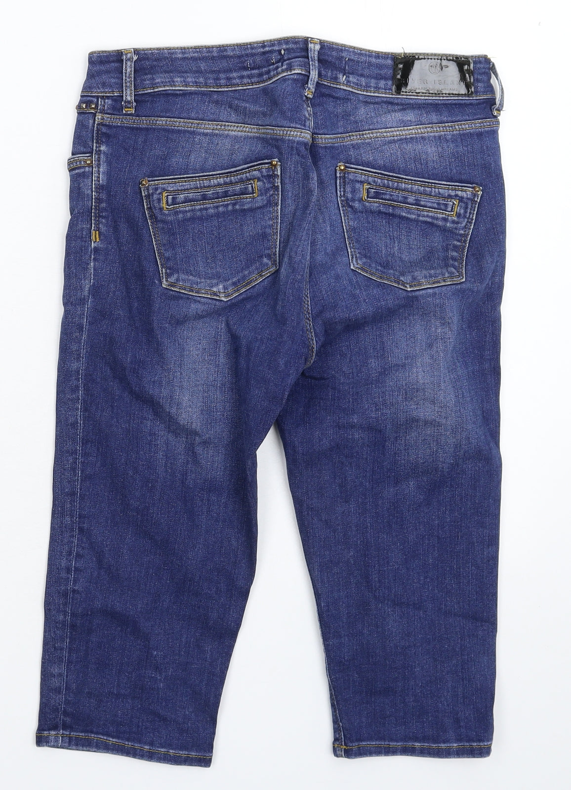 River Island Womens Blue  Denim Bermuda Shorts Size 12