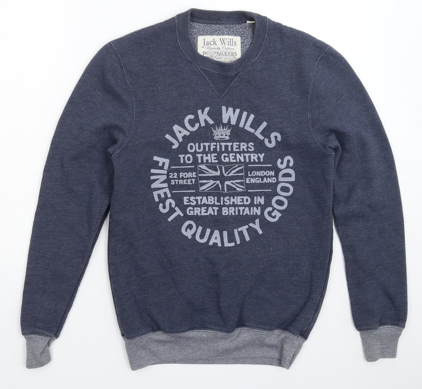 Jack Wills Mens Blue   Pullover Sweatshirt Size XS
