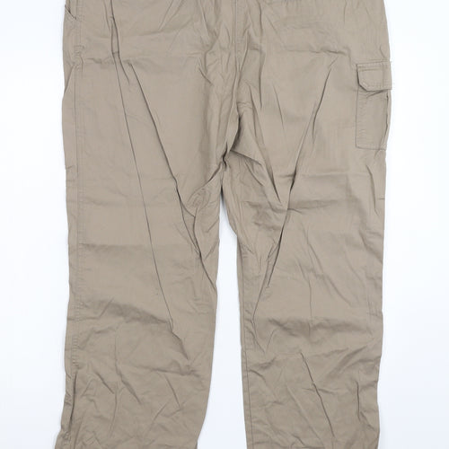 Cotton Traders Womens Grey   Cargo Trousers Size 18 L29 in