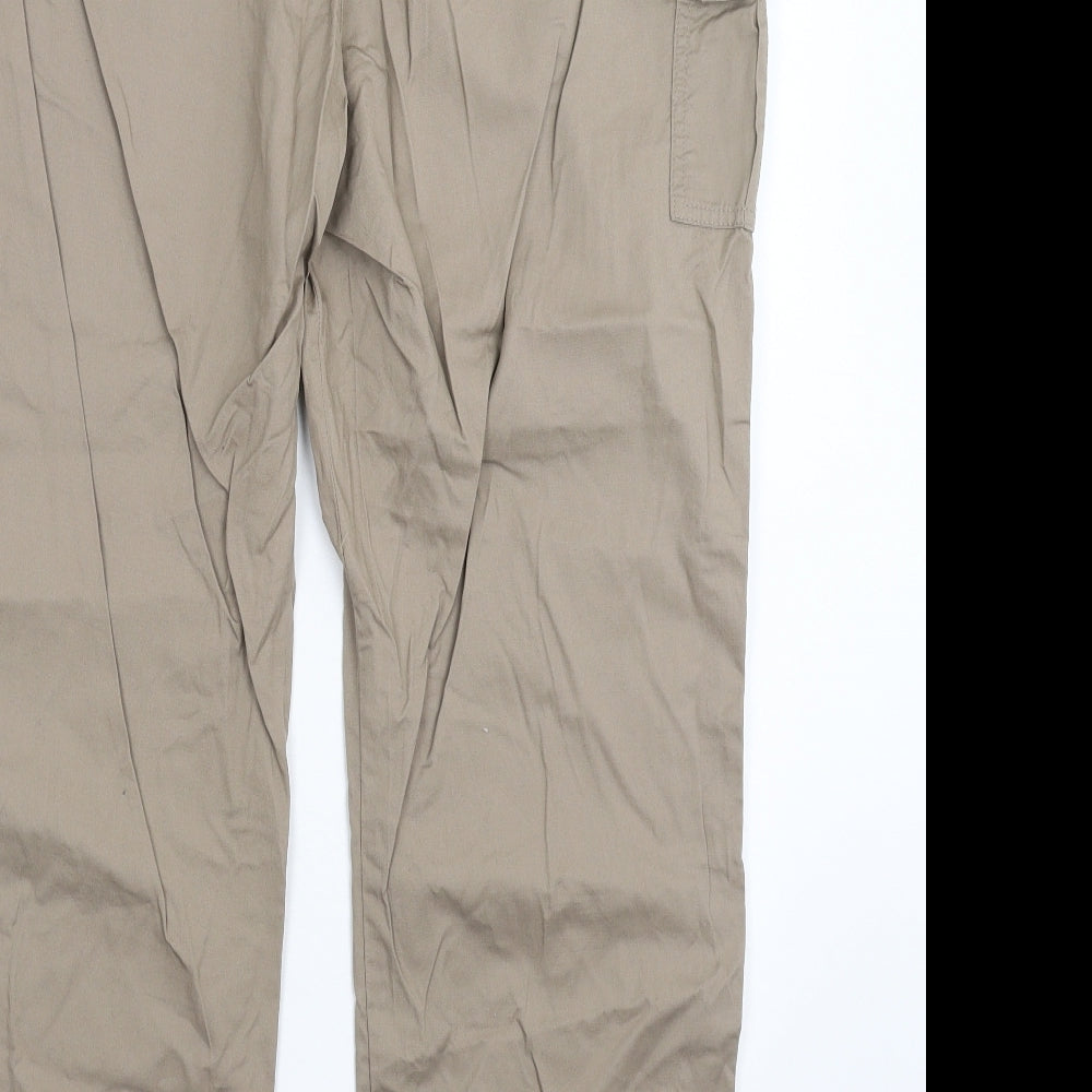 Cotton Traders Womens Grey   Cargo Trousers Size 18 L29 in
