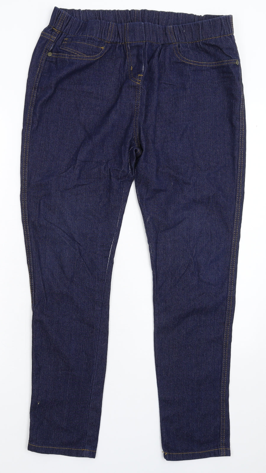 Preworn Womens Blue  Denim Jegging Jeans Size 18 L27 in