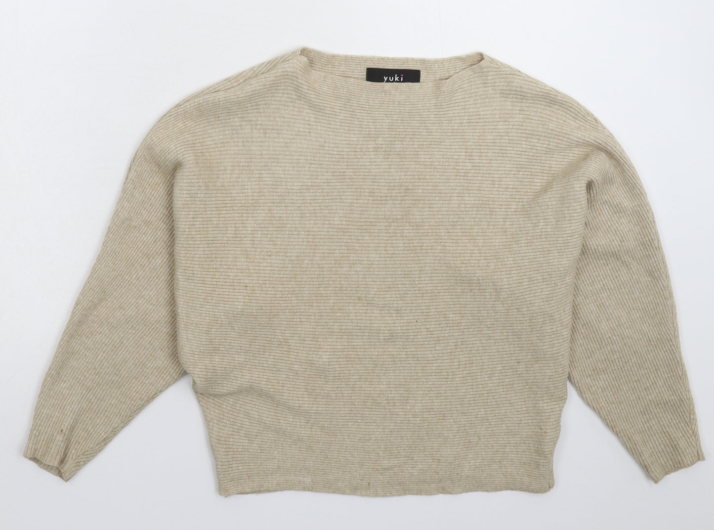 Yuki Womens Grey  Knit Pullover Jumper Size M