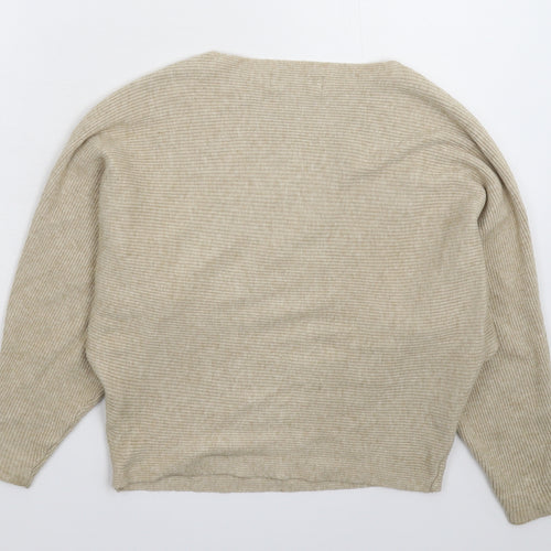 Yuki Womens Grey  Knit Pullover Jumper Size M