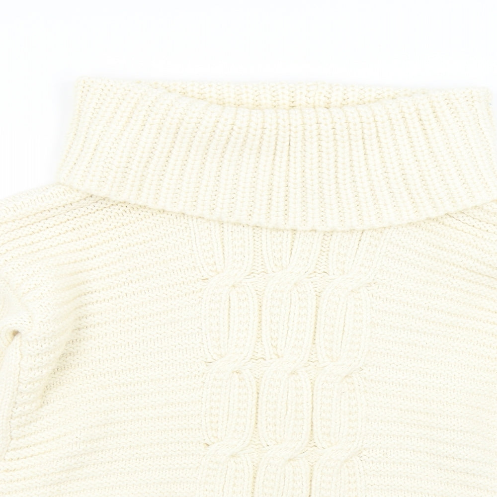 Wallis Womens Ivory  Knit Pullover Jumper Size M
