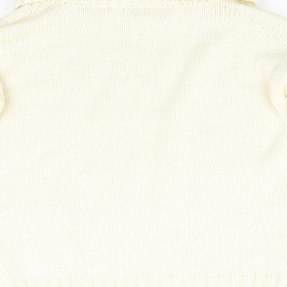 Wallis Womens Ivory  Knit Pullover Jumper Size M