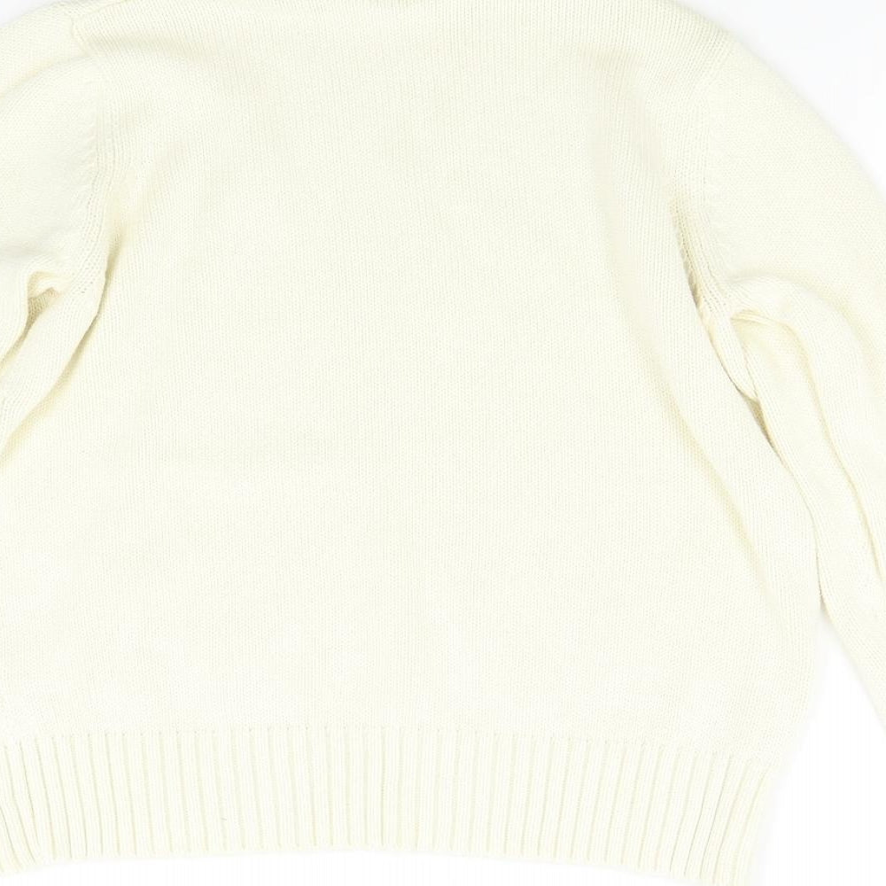 M&S Womens Ivory  Knit Pullover Jumper Size 18