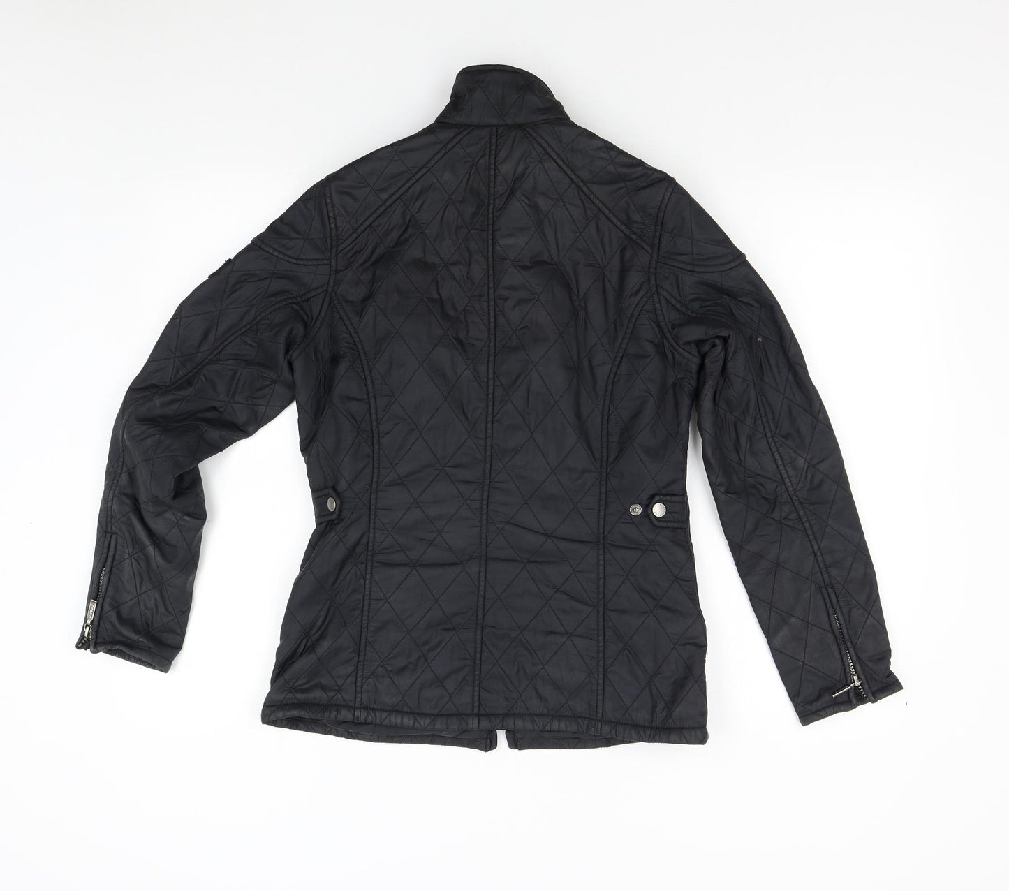 Barbour Womens Black   Quilted Jacket Size 8  - Equestrian