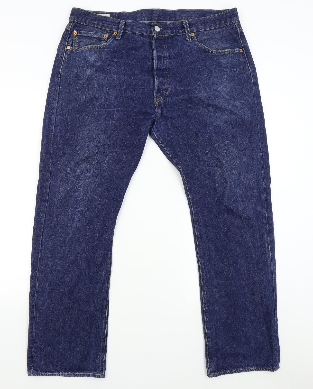 Levi Mens Blue   Straight Jeans Size 36 L30 in - 501