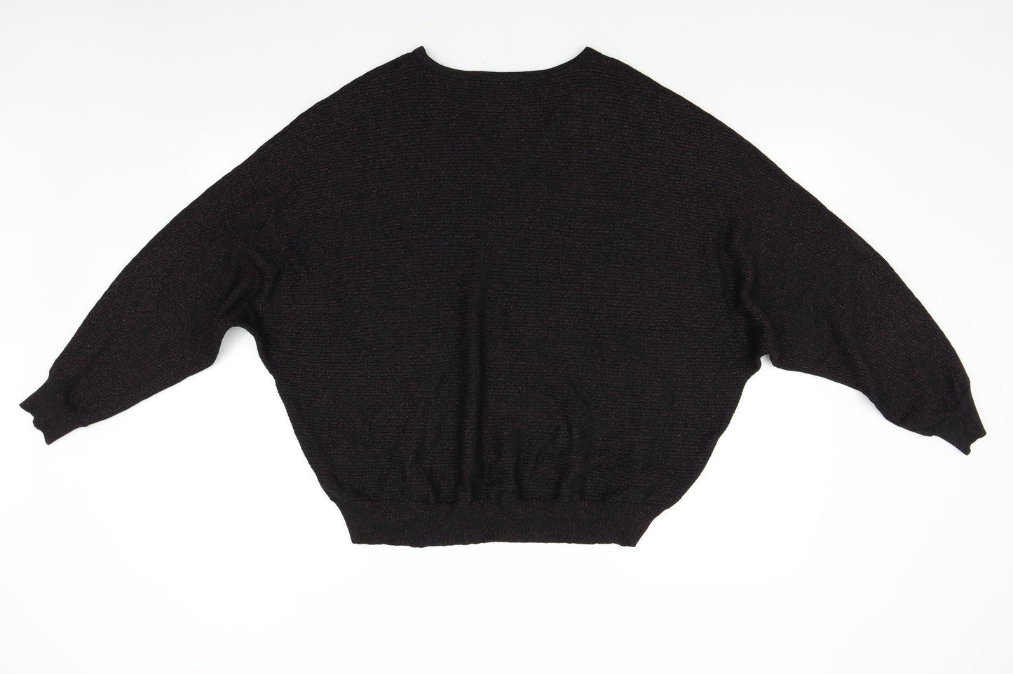 F&F Womens Black  Knit Pullover Jumper Size 20  - Bat Wing