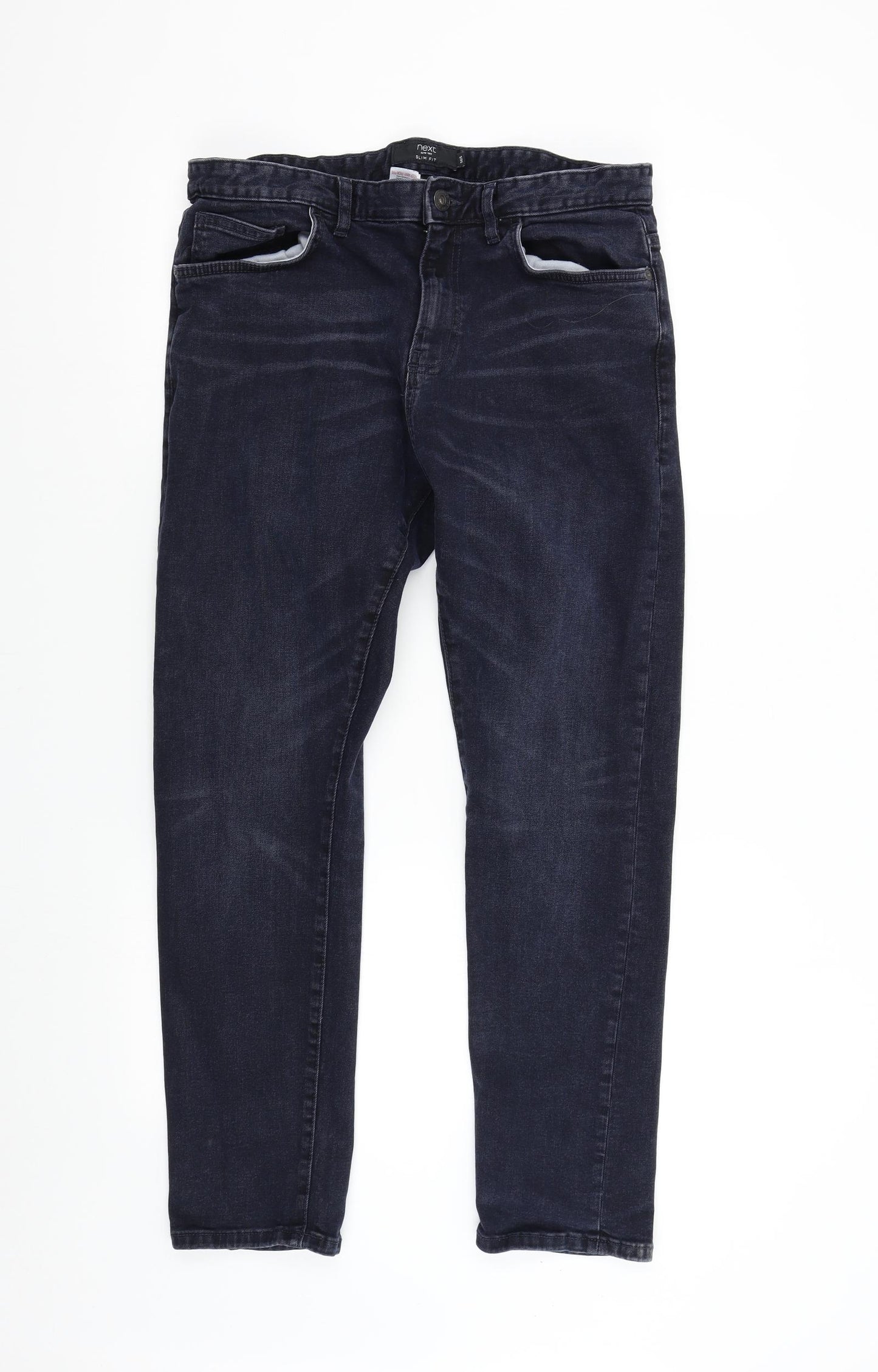 NEXT Mens Blue   Straight Jeans Size 36 L28 in - Short